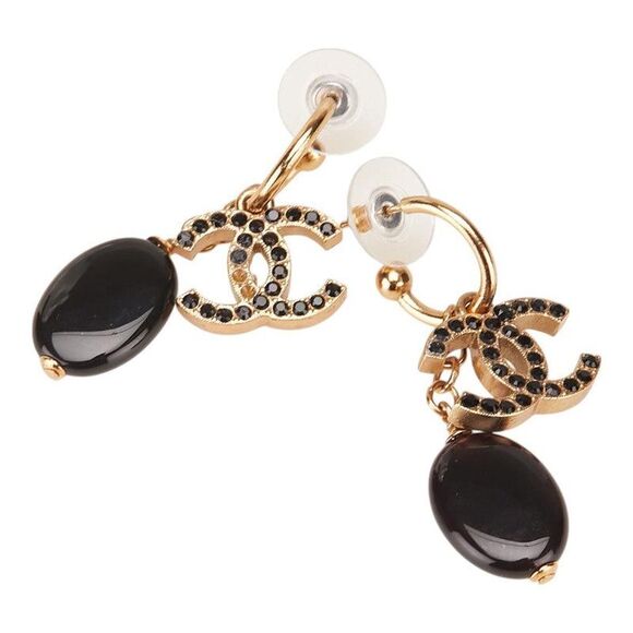Pre Loved chanel Women metallic | gold Earrings - Picture 1 of 7